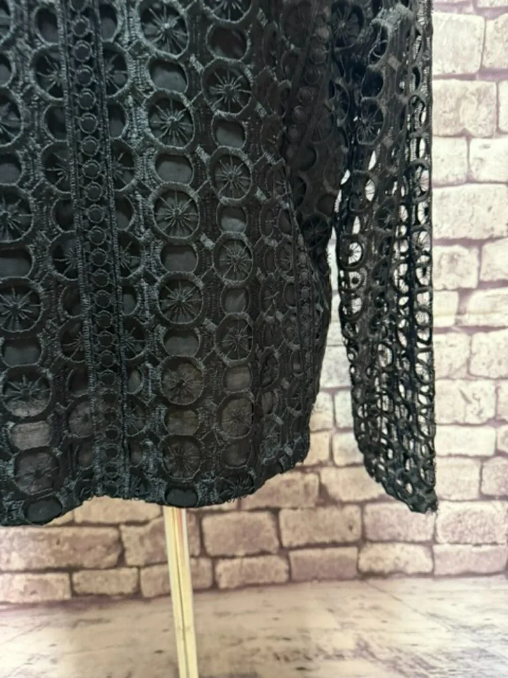 Stera NWT Black Long Sleeve Lace Jacket Size XL